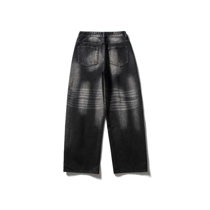 Denim Pants Men Loose Straight Leg Wide Leg Long Pants